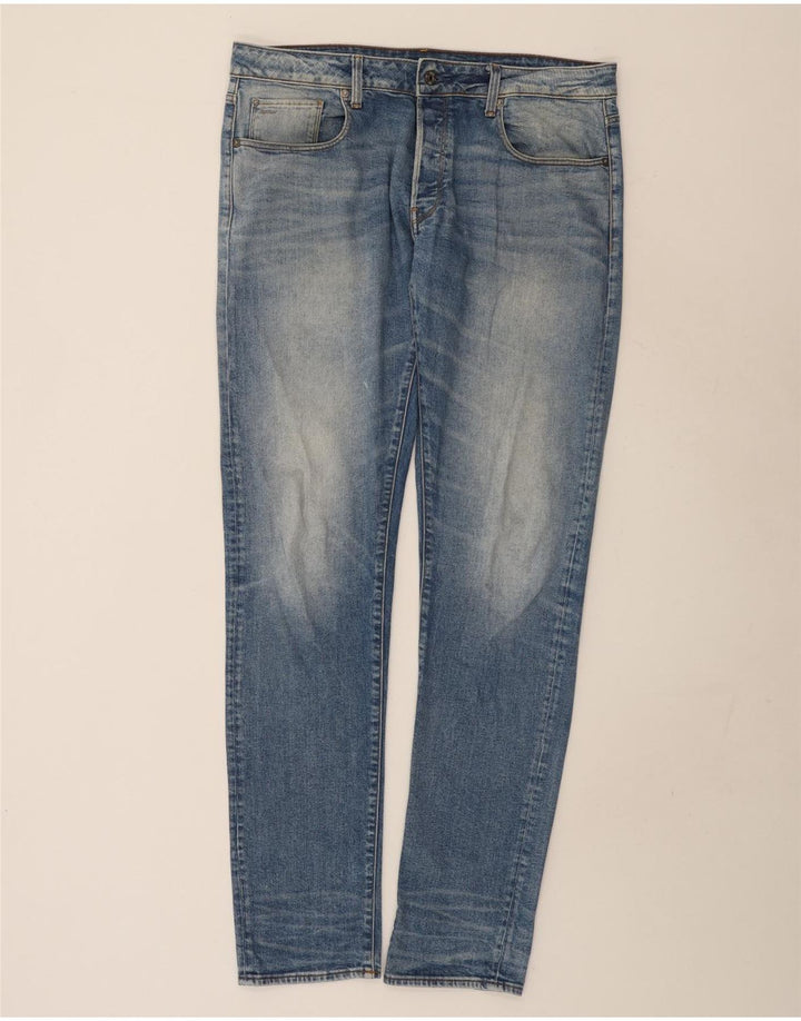 Jeans slim da uomo G-Star 3301 W36 L38 cotone blu