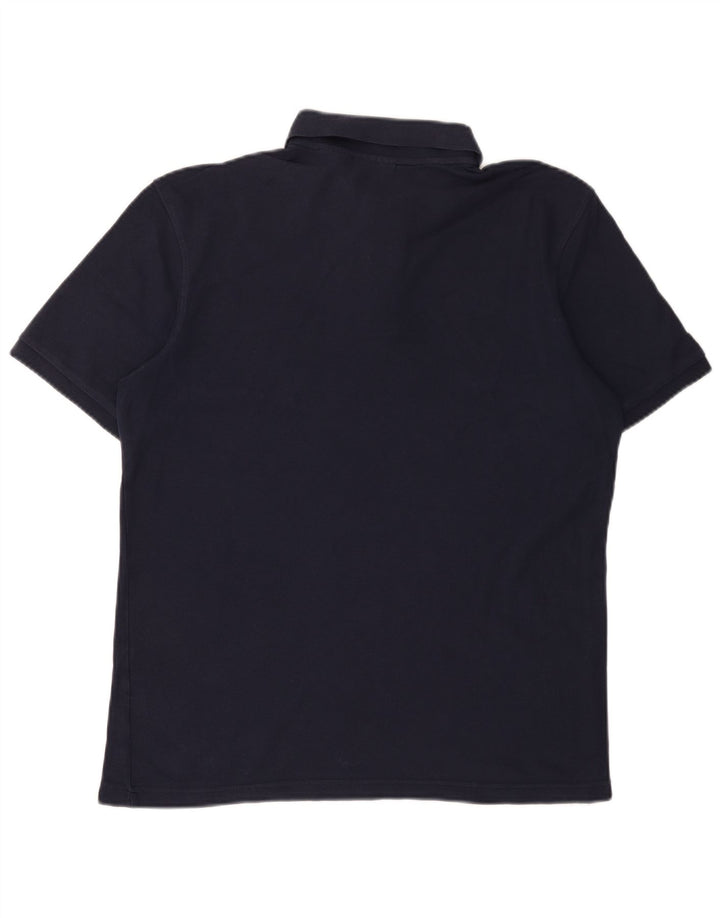 Polo da uomo Fila in cotone blu navy medio