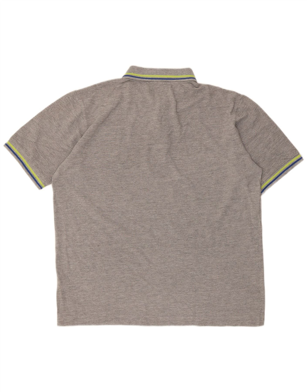 Polo Kappa Uomo Large in cotone mélange grigio
