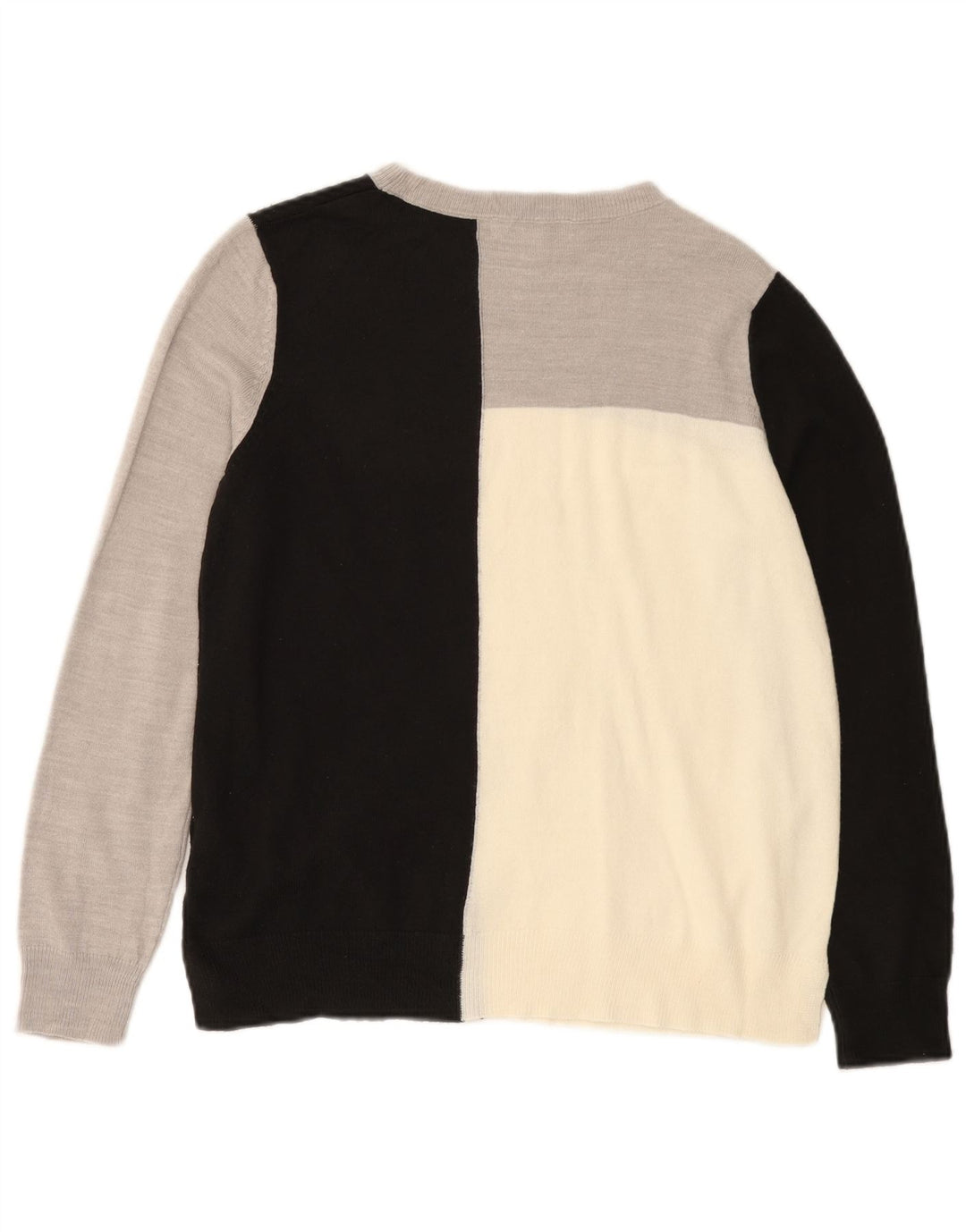 Maglione maglione con scollo a barca da donna Marks & Spencer UK 10 piccolo grigio