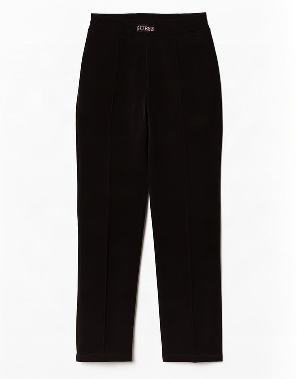 Pantaloni da tuta da donna in velluto Guess UK 10 piccoli poliestere nero