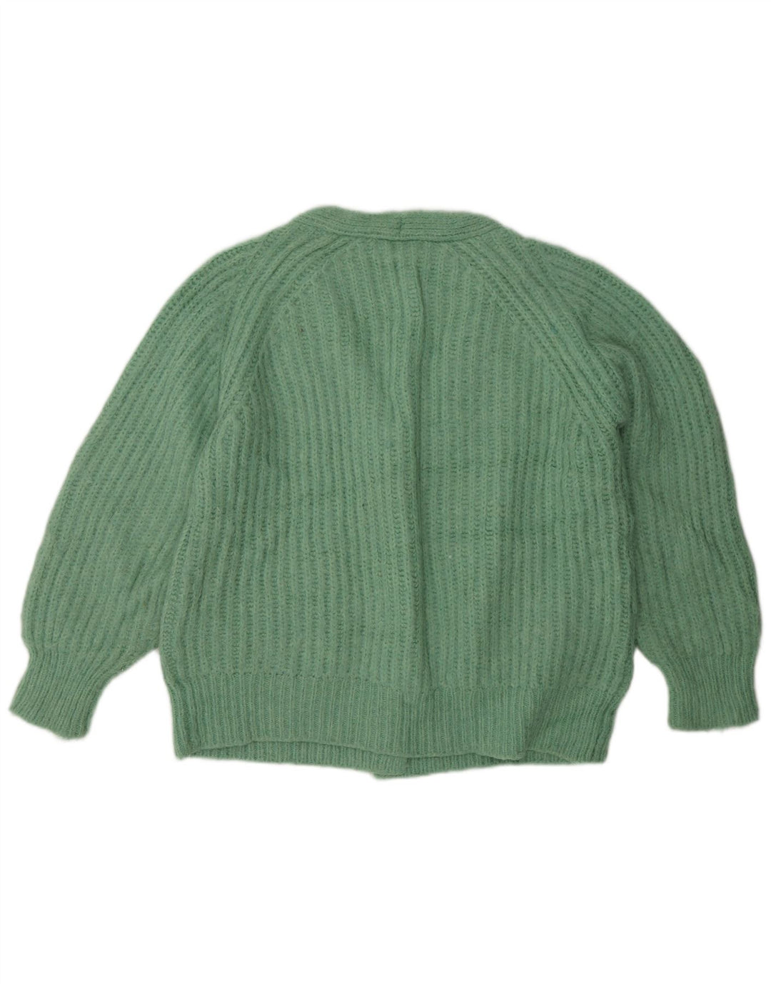 Maglione cardigan vestibilità ampia da donna Oasis UK 14 Poliestere verde medio