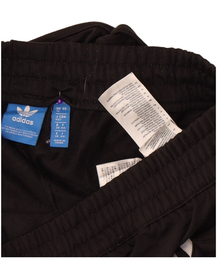 Pantaloncini sportivi da donna Adidas UK 12 Medium Nero Colourblock Poliestere