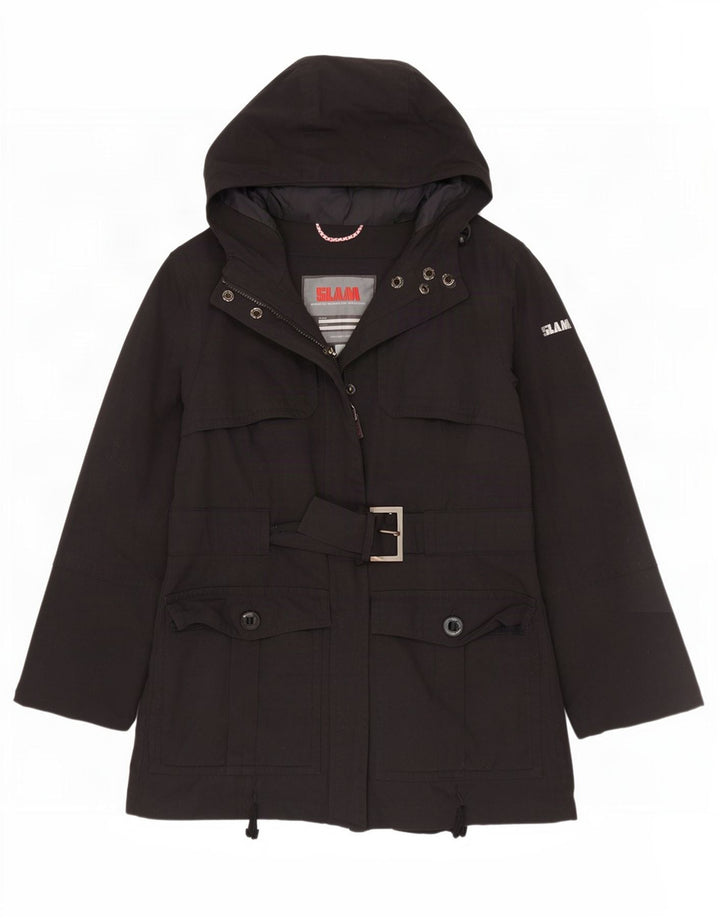 Giacca Parka con cappuccio da donna Slam UK 18 XL nylon nero