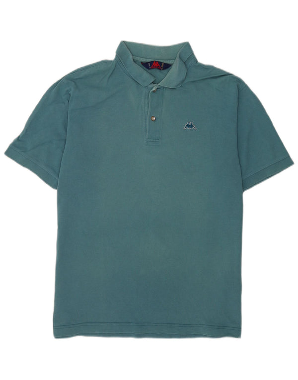 Polo Kappa Uomo Large Blu In Cotone