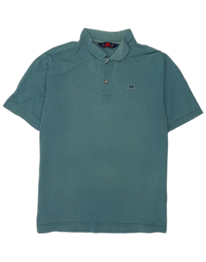 Polo Kappa Uomo Large Blu In Cotone