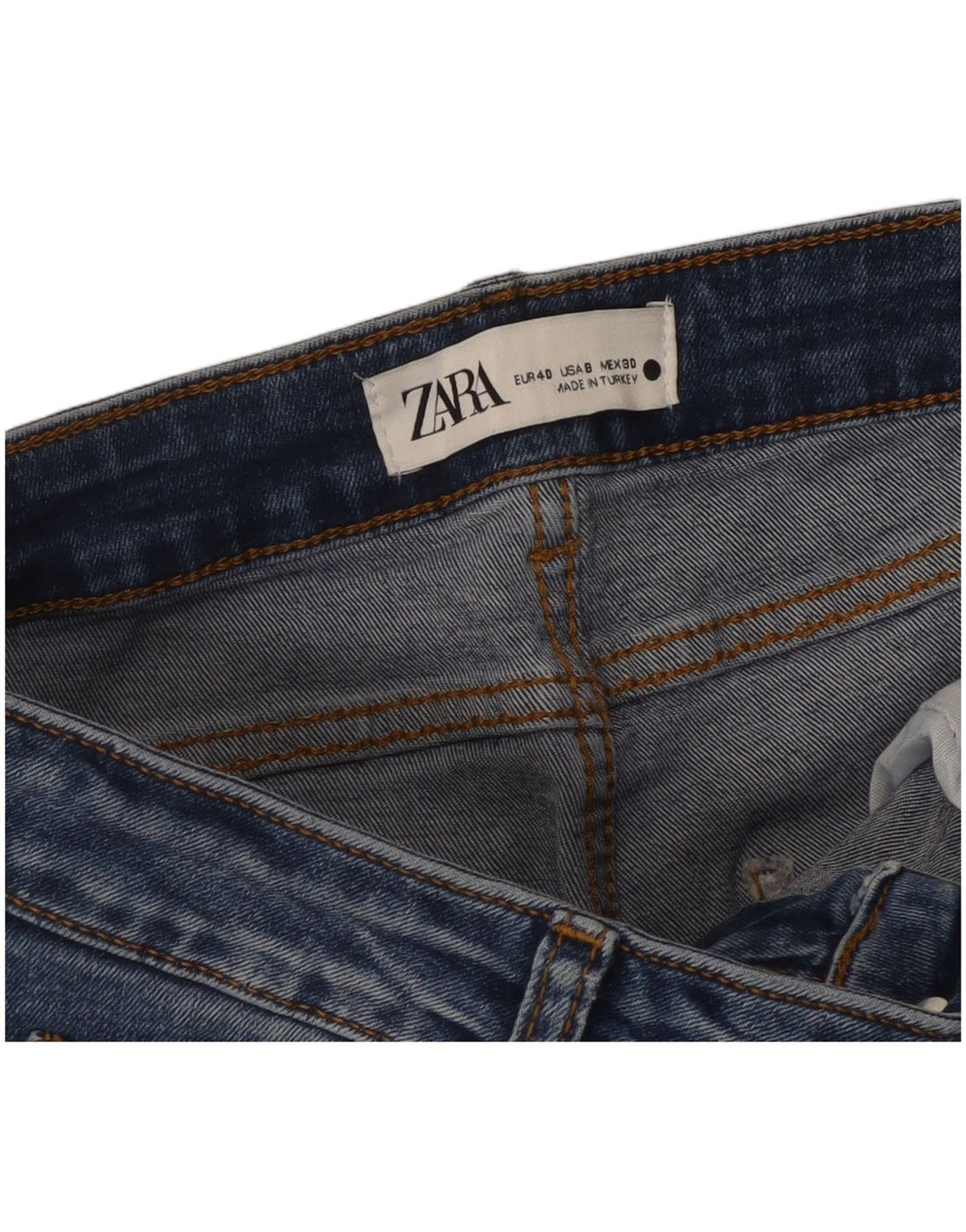 Jeans svasati da donna Zara EU 40 medi W30 L30 Blu