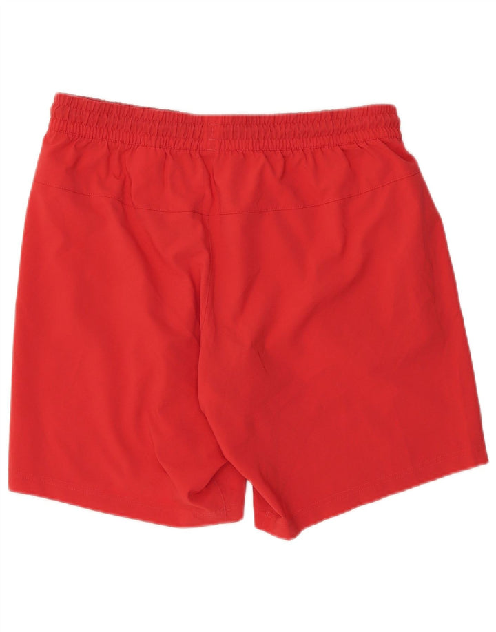 Pantaloncini sportivi Reebok da uomo grandi rossi in poliestere