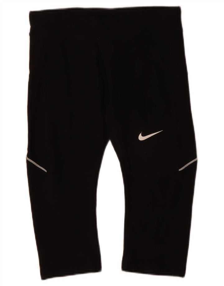 Leggings Nike Dri Fit Capri da donna UK 4 XS poliestere nero