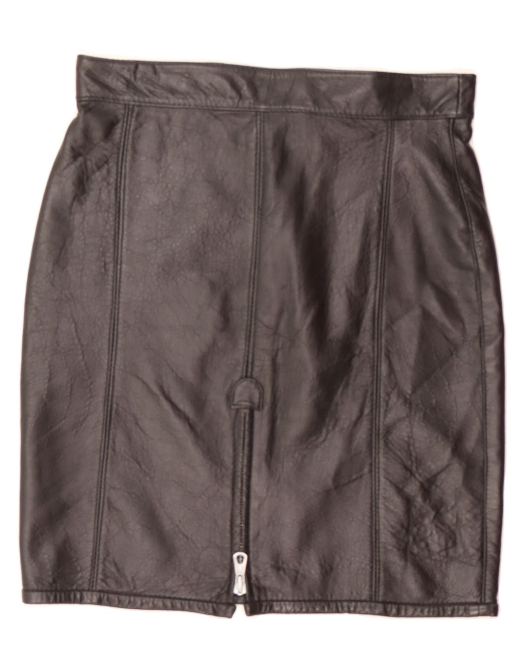 VINTAGE Womens Leather Pencil Skirt W30 Medium  Black Classic Vintage Vintage and Second-Hand Vintage from Messina Hembry 