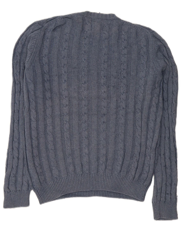 Maglione girocollo da uomo Farah piccolo in cotone blu navy