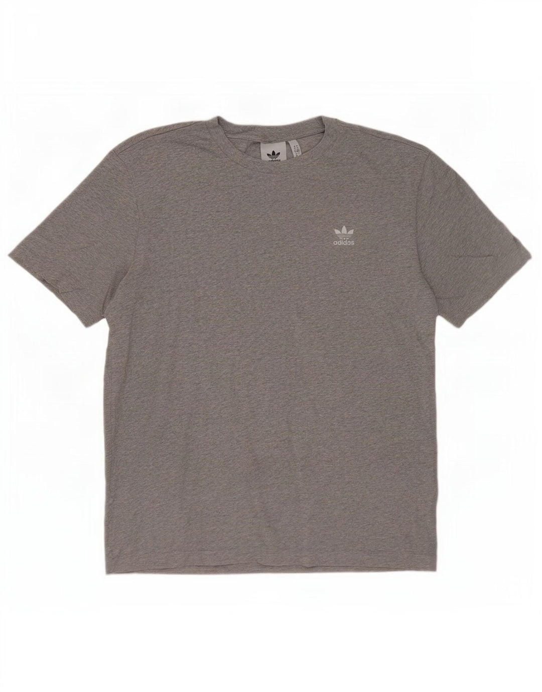 T-shirt da uomo Adidas Top in cotone grigio medio