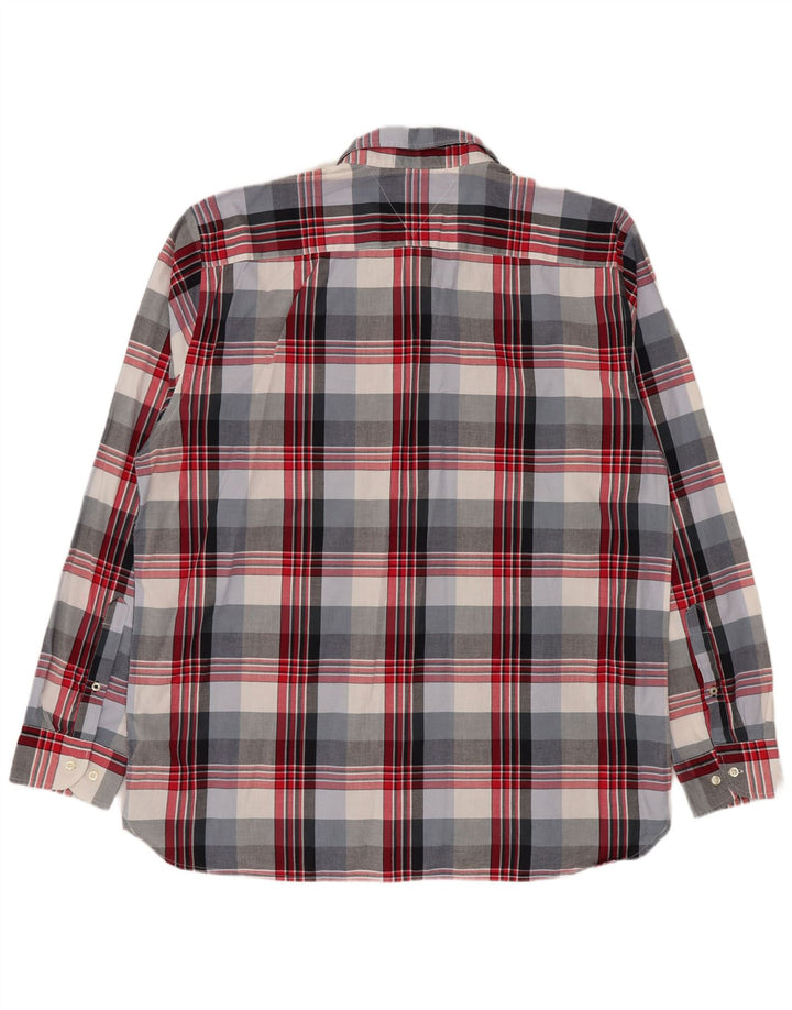 Camicia da uomo Regular Fit Tommy Hilfiger 2XL in cotone a quadri multicolore