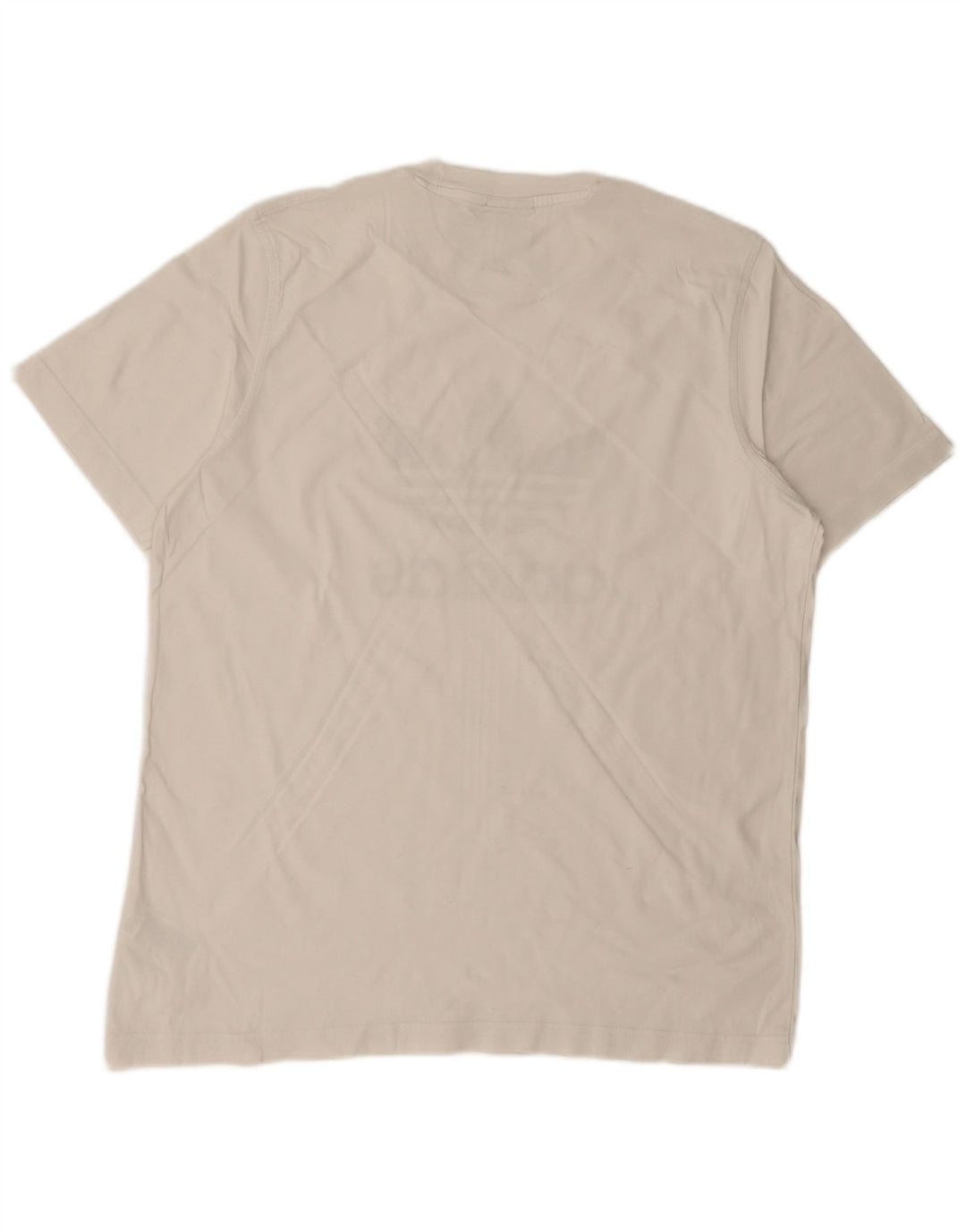 T-shirt grafica da uomo ADIDAS Top grande in cotone bianco