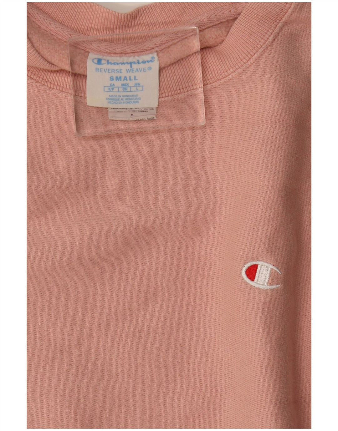 Felpa da uomo Champion Small in cotone rosa