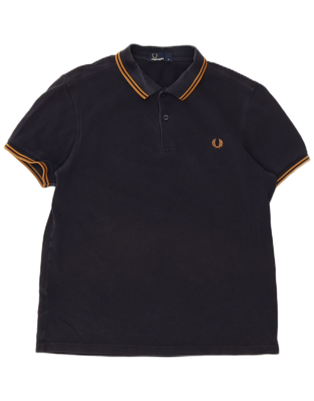 Polo da uomo Fred Perry in cotone blu navy medio