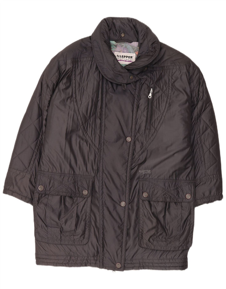 KLEPPER Cappotto imbottito oversize in Gore-Tex da donna EU 38 Poliammide grigio medio