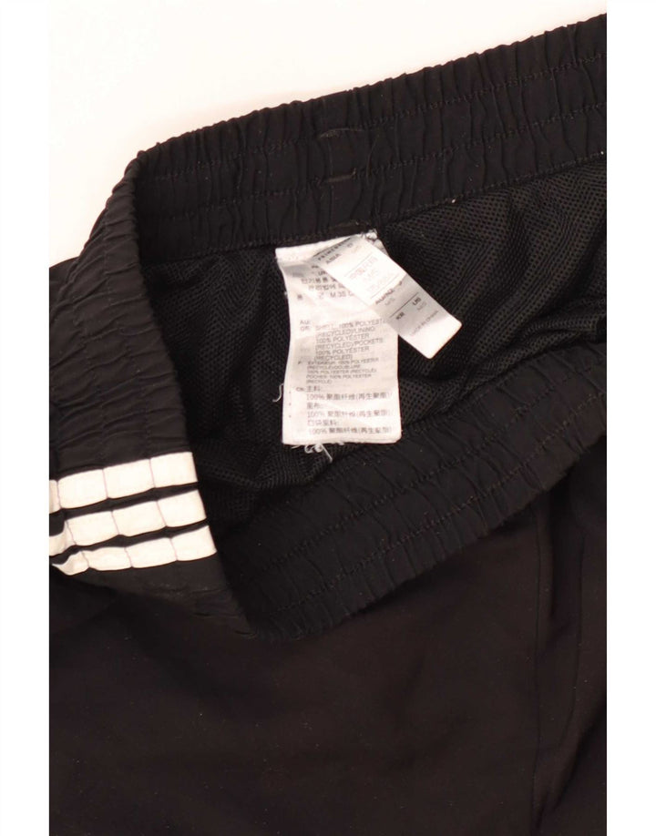 Pantaloncini sportivi da uomo Adidas medi neri in poliestere