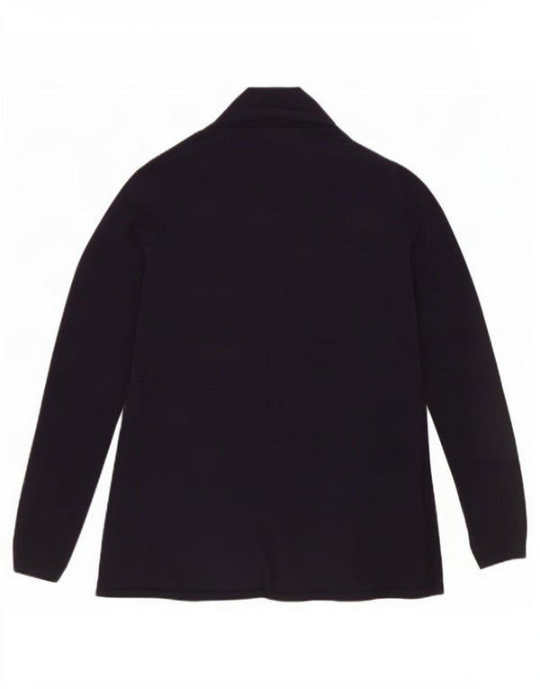 Maglione cardigan aperto da donna Zara UK 10 piccolo blu navy