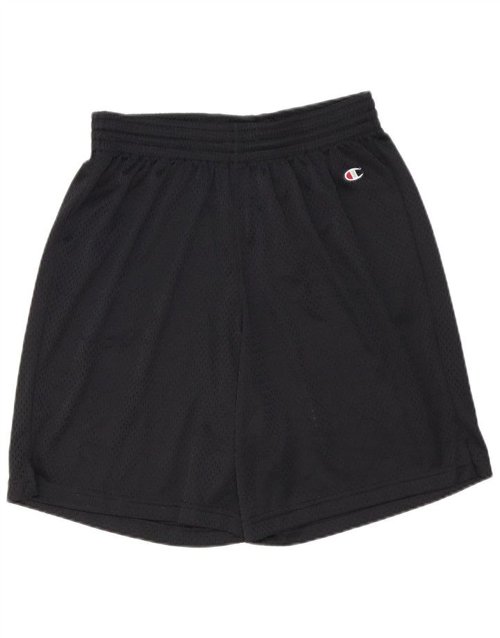 Pantaloncini sportivi da uomo Champion, medi, neri, in poliestere sportivo