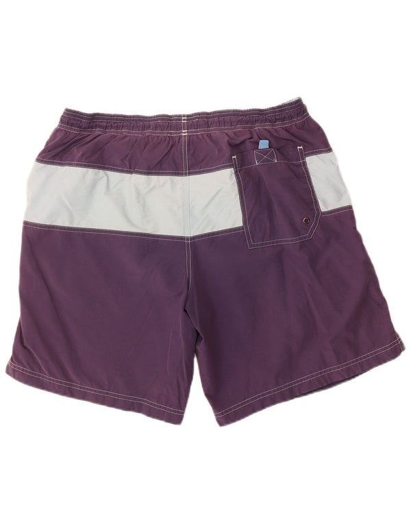 Marks & Spencer Pantaloncini da bagno da uomo Blue Harbour Large Purple Colourblock