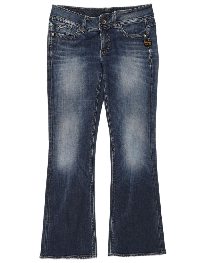 Jeans bootcut invecchiati a vita bassa da donna G-Star W29 L32 cotone blu