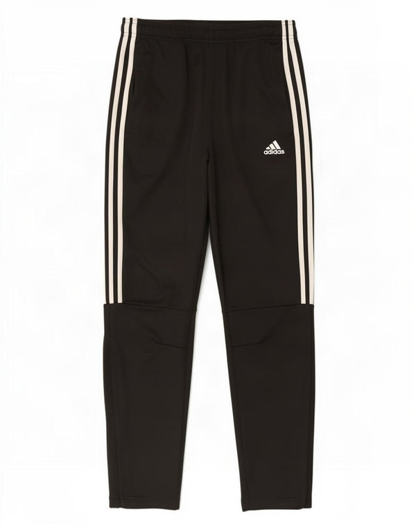 Pantaloni della tuta Adidas Climalite da ragazzo 13-14 anni in poliestere nero