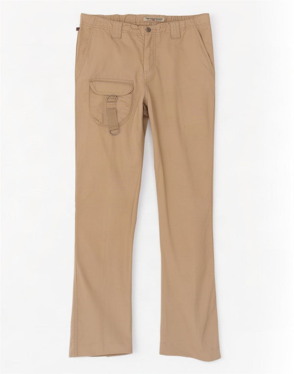 Pantaloni cargo dritti da donna Ralph Lauren US 8 medi W30 L29 Beige