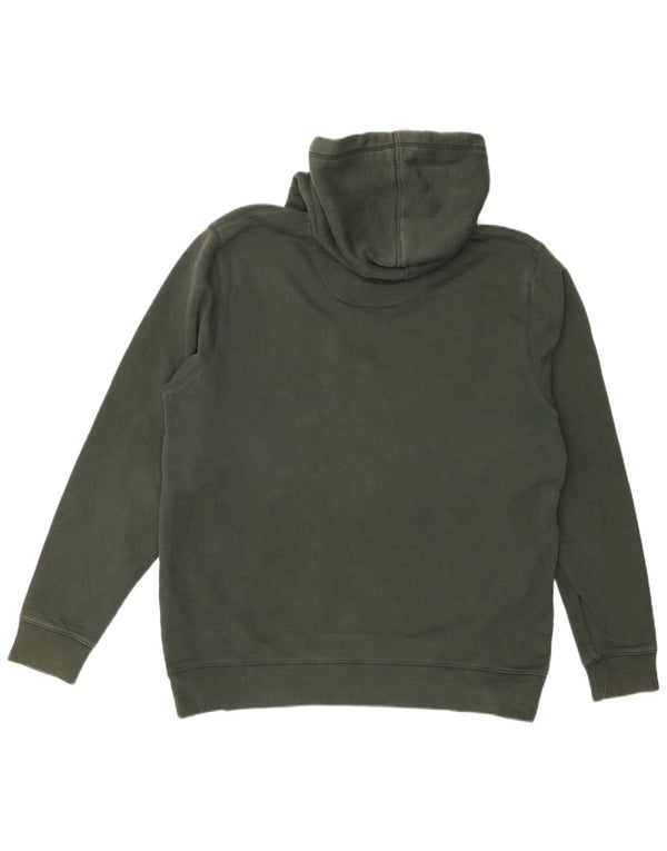 Maglione con cappuccio grafico da uomo Jack Wills XL in cotone verde