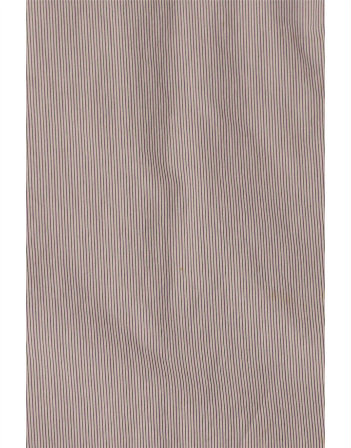 Camicia militare a maniche corte da uomo Ben Sherman in cotone a righe grigio medio