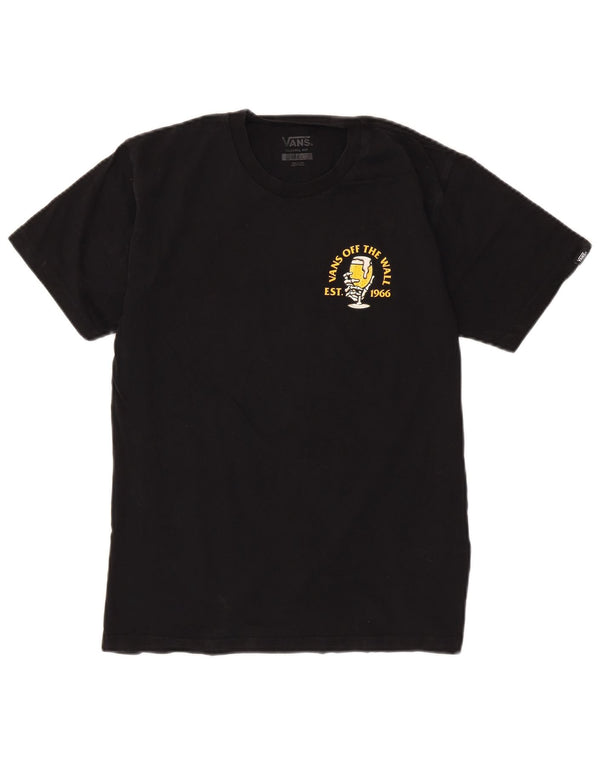 T-shirt grafica da uomo con vestibilità classica Vans, piccola, in cotone nero