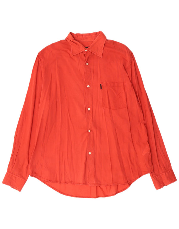 Camicia da uomo Calvin Klein Jeans 2XL in cotone rosso