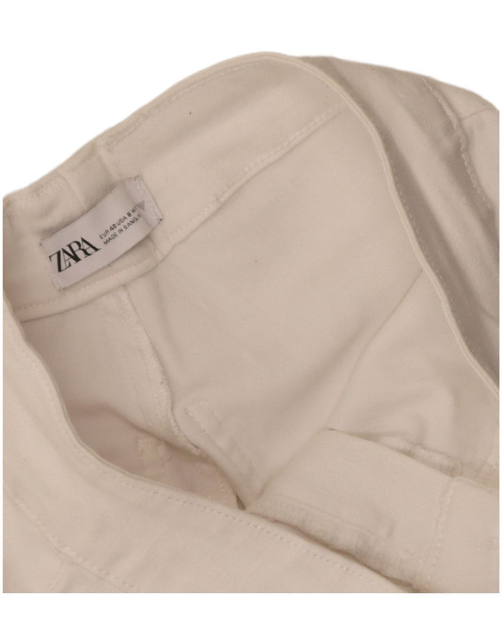 Jeans svasati da donna Zara EU 40 medio W30 L31 bianco