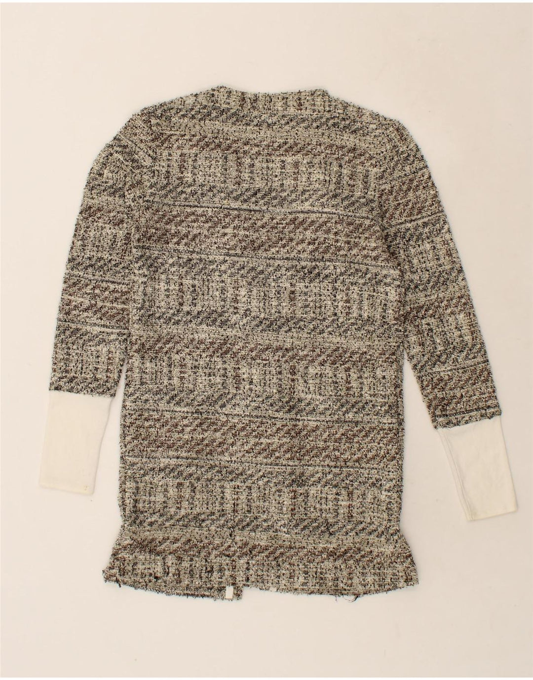 DESIGUAL Womens Cardigan Top UK 10 Small Grey Flecked Vintage Desigual and Second-Hand Desigual from Messina Hembry 