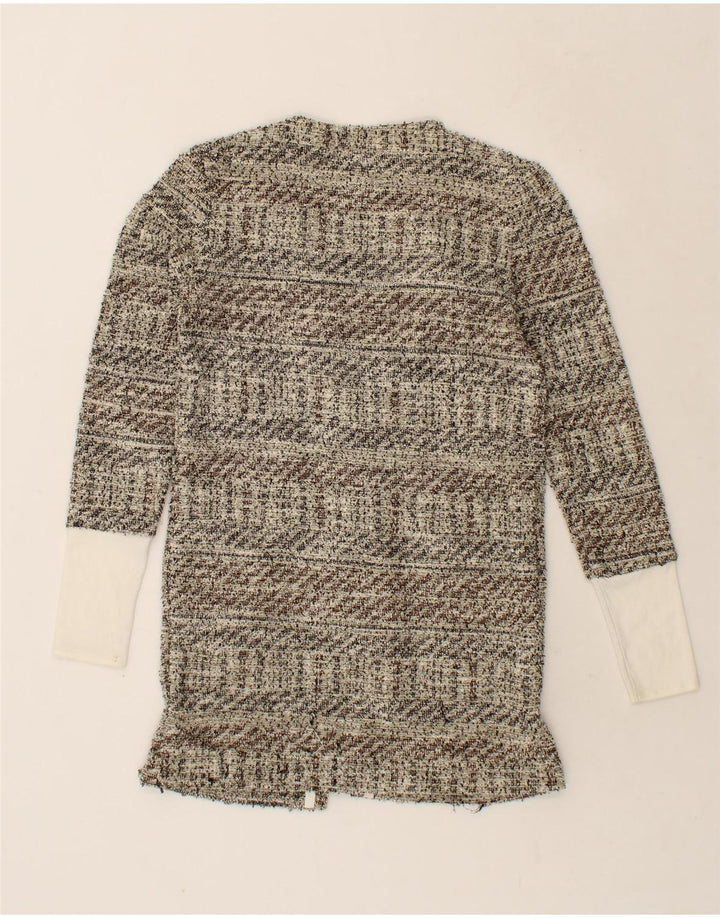 DESIGUAL Womens Cardigan Top UK 10 Small Grey Flecked Vintage Desigual and Second-Hand Desigual from Messina Hembry 