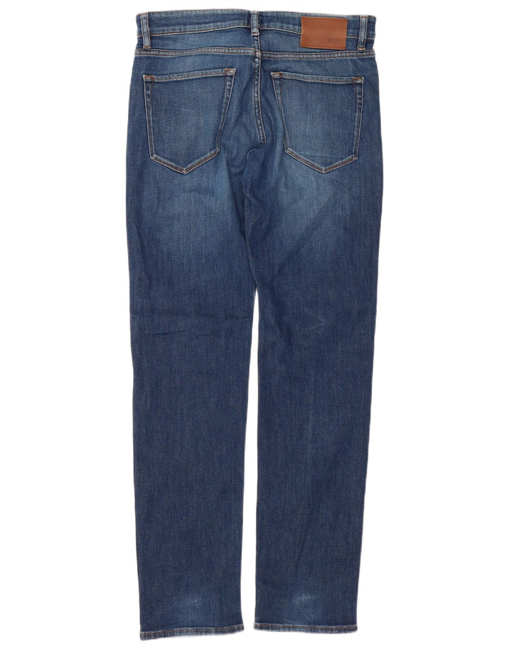 Jeans slim da uomo Hugo Boss W31 L32 cotone blu