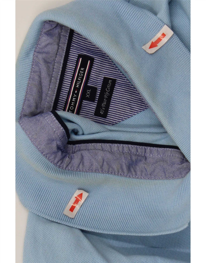 Polo da uomo Tommy Hilfiger 2XL in cotone blu