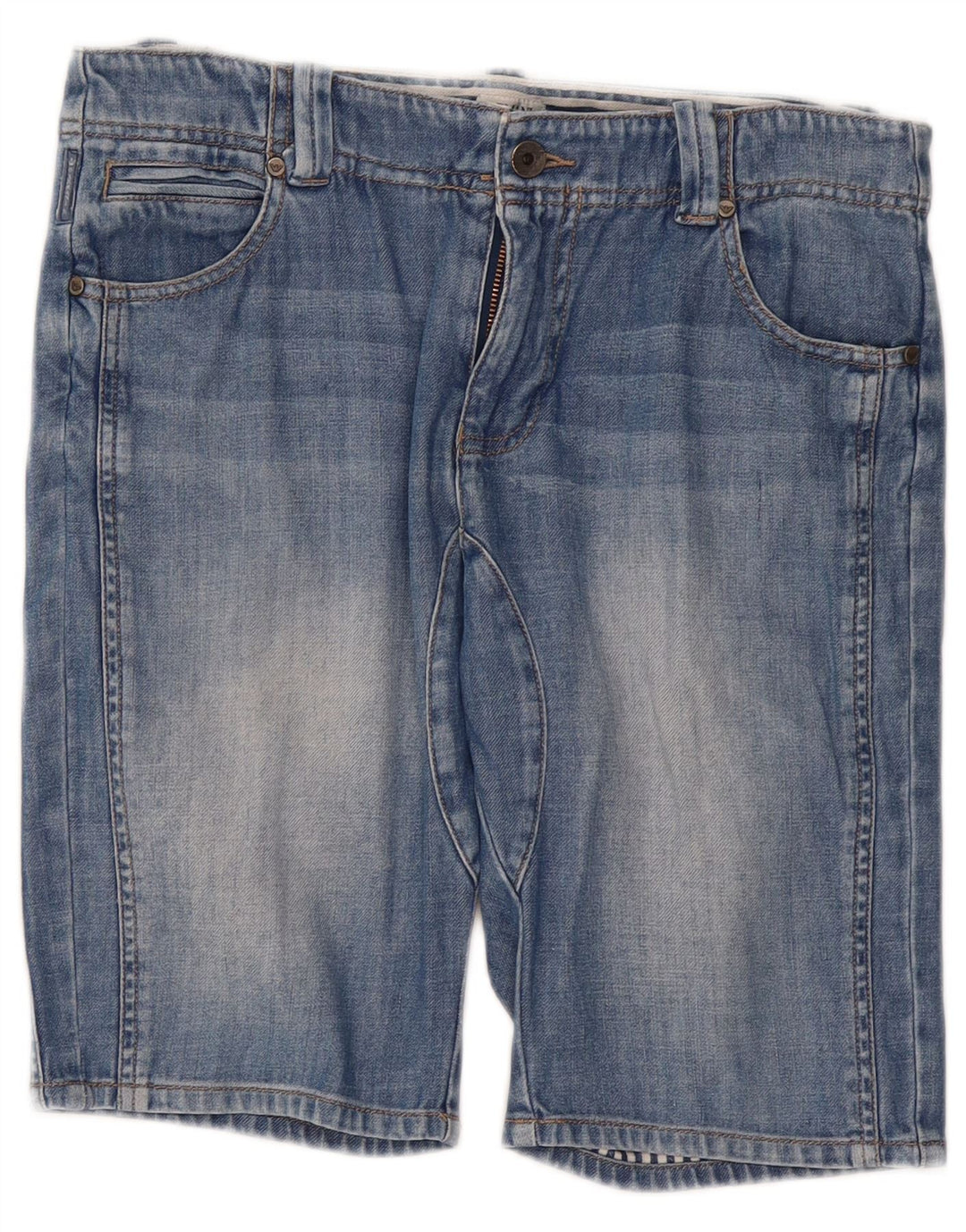 Pantaloncini di jeans da ragazzo Armani Junior 14-15 anni W32 Blu Cotone