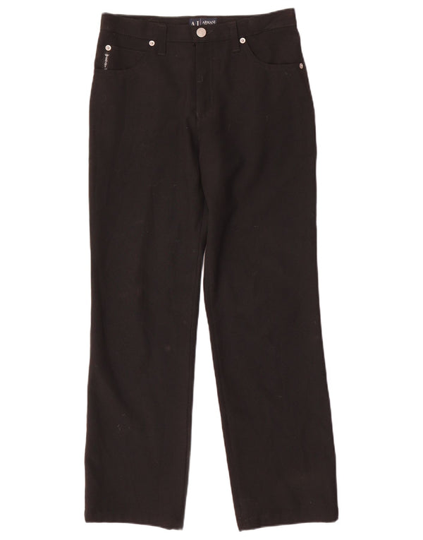 Pantaloni casual dritti da donna Armani W27 L27 neri