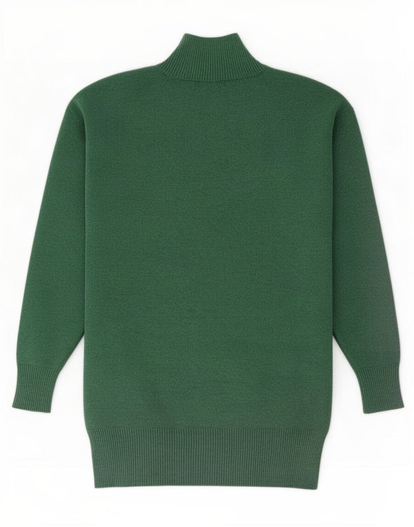Maglione maglione a collo alto da donna Marks & Spencer UK 10 piccolo verde