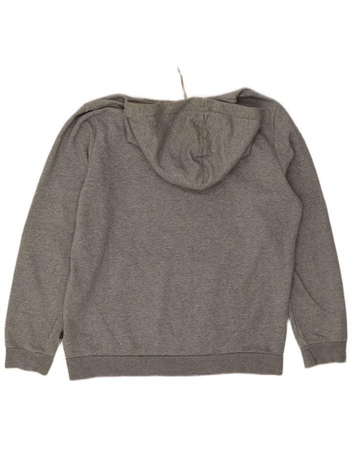 Felpa con cappuccio grafica da uomo Puma in cotone grigio medio