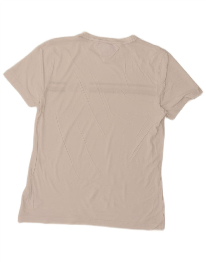 T-shirt da uomo Tommy Hilfiger Top grande cotone a righe bianche