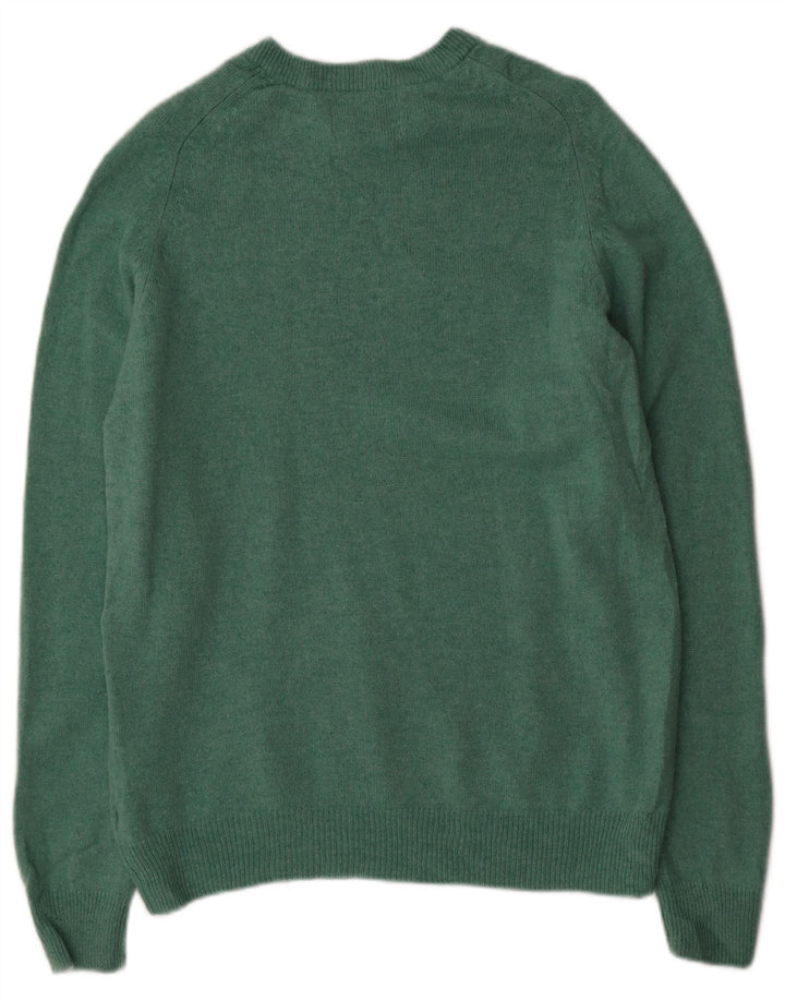 MARKS & SPENCER Maglione girocollo da donna UK 14 Verde medio