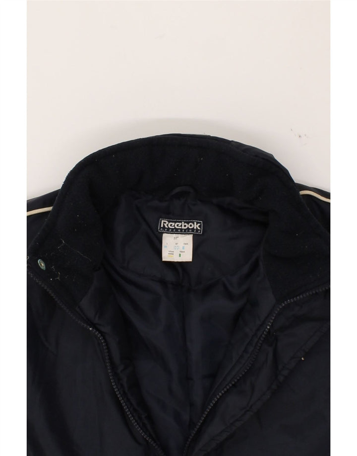 REEBOK Boys Padded Coat 11-12 Years Navy Blue Nylon Vintage Reebok and Second-Hand Reebok from Messina Hembry 