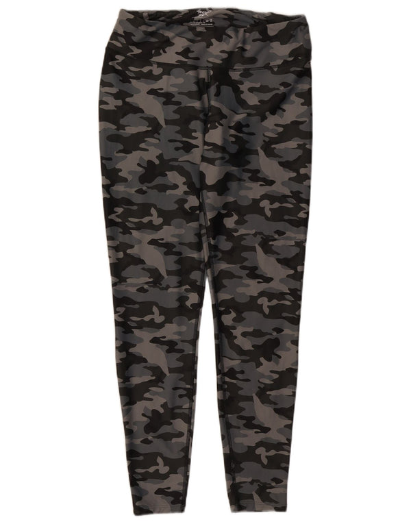 Leggings Reebok da donna UK 16/18 Large Poliestere mimetico grigio