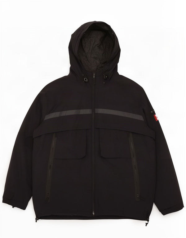 Giacca imbottita con cappuccio da uomo Canadiens UK 42 XL Black Colourblock