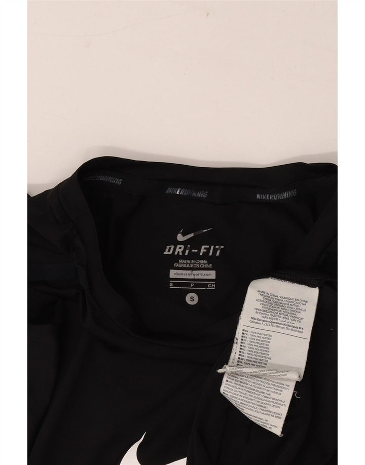 T-shirt grafica Nike Dri Fit da uomo, piccola, in poliestere nero