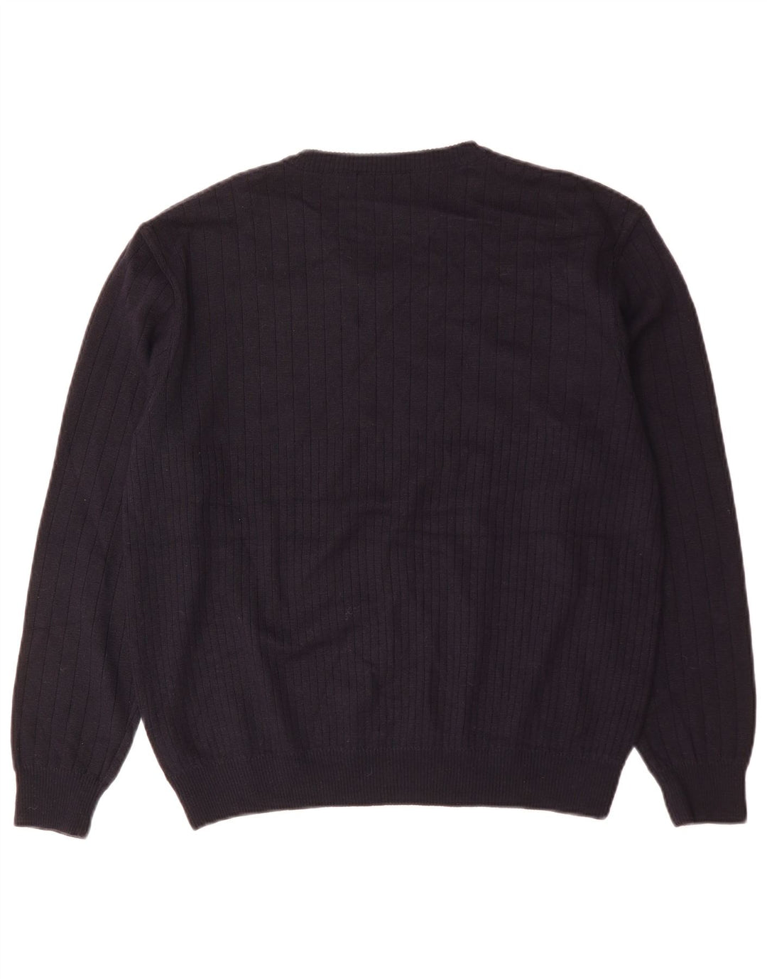 Maglione da uomo con scollo a V Marks & Spencer grande in acrilico blu navy