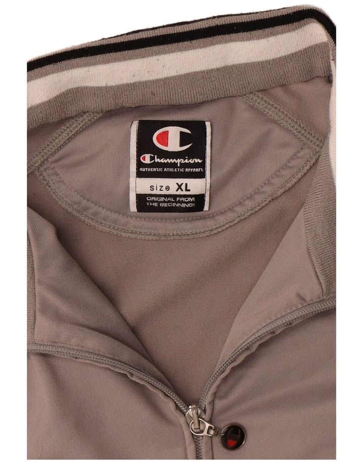 Giacca da tuta da uomo Champion XL Poliestere color block grigio