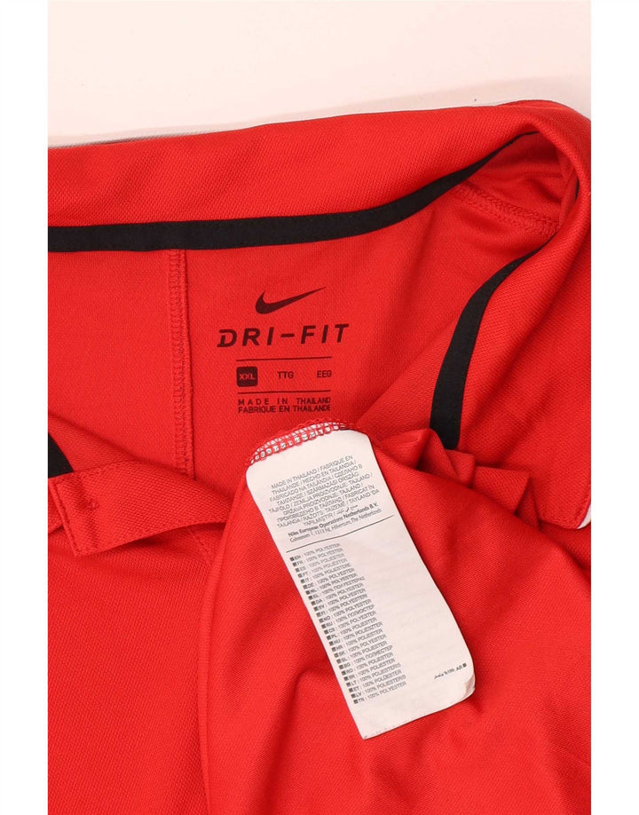 Polo Nike da uomo vestibilità regolare 2XL poliestere rosso
